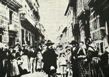 Una calle histórica de Ponteareas