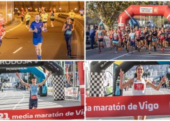 Una media maratón bajo el sol de Vigo y el túnel de Beiramar