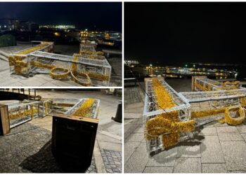 La borrasca Caetano ya se deja sentir en Vigo… con la Navidad