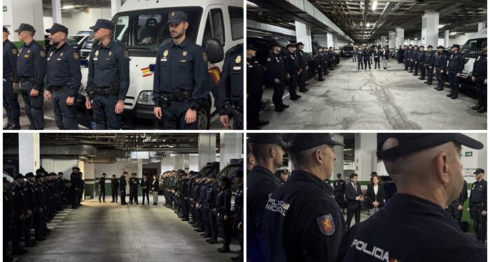 Casi 200 agentes de la Policía Nacional salen hacia Valencia para sumarse a las tareas de ayuda por la DANA