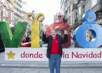 El sueño (ya cumplido) de Fran: viajar a la Navidad de Vigo