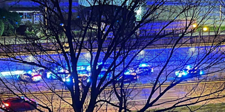 Persecución entre Vigo y O Porriño con cuatro coches policiales dañados