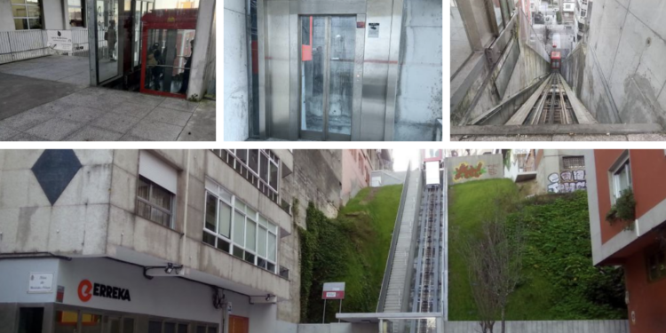 Comienzan las obras para atajar las (constantes) averías del primer ascensor del Vigo Vertical