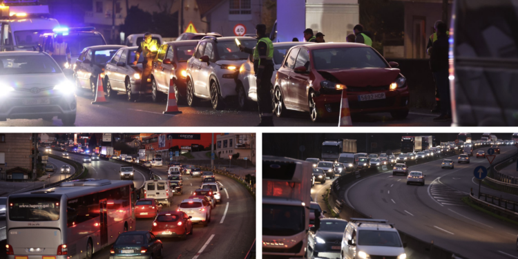 Regresan las colas kilométricas a la autovía tras un accidente entre siete coches