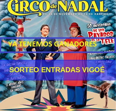 Vigoé te lleva al Circo de Nadal: estos son los ganadores del sorteo