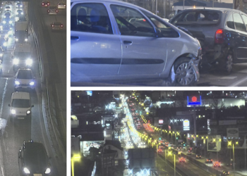 Un accidente, una avería, obras y Navidad: un cóctel terrible para el tráfico en Vigo