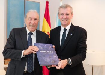 Rueda aborda con el presidente del Grupo Delta Vigo el futuro de la compañía del sector aeronáutico gallego