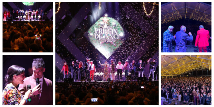 Ya es 2025 en Mos: fiestón con más de 5.000 personas para despedir el año con París de Noia