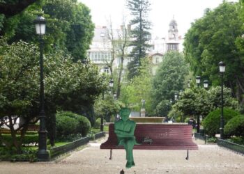 Así será la figura que honrará a Domingo Villar en la Alameda de Vigo