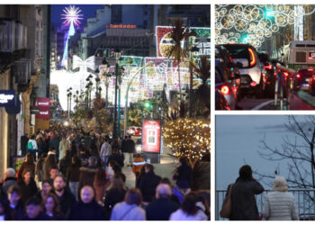 La Navidad de Vigo se despide con aluvión de rebajas, atascos y niebla: horario y dónde ver el apagado