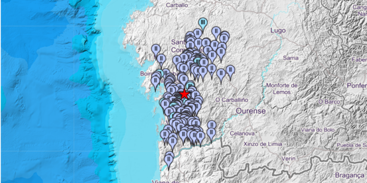 Terremoto de magnitud 3,2 en el sur de Galicia. ¿Lo habéis sentido?