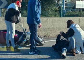 Herido un motorista tras una colisión en la Avenida de Europa