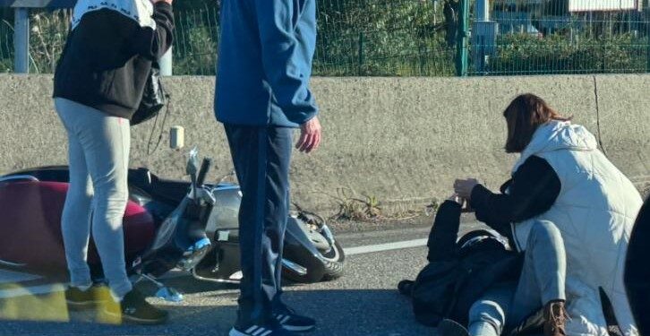 Herido un motorista tras una colisión en la Avenida de Europa