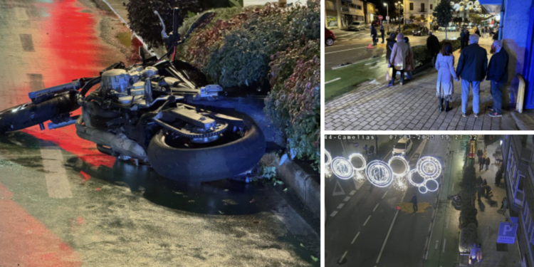Dos motoristas heridos tras sendos accidentes en el centro de Vigo