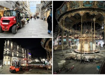 Se inicia el desmontaje de la Navidad de Vigo, con cortes de tráfico, críticas y el foco puesto ya en la próxima campaña