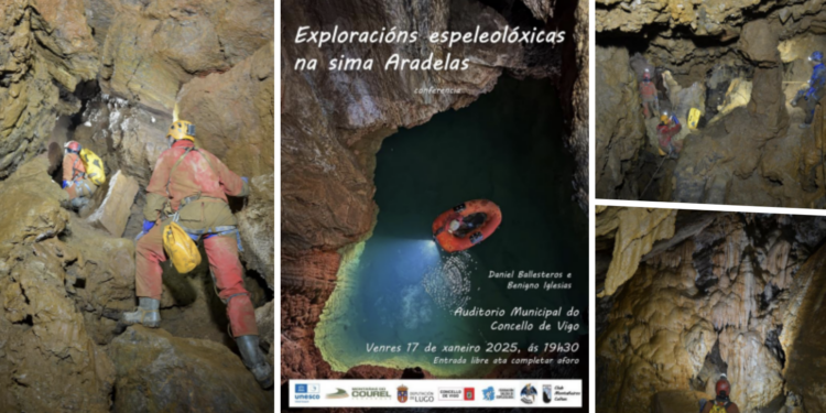 La sima Aradelas, la cueva más profunda de Galicia, revela sus secretos en Vigo