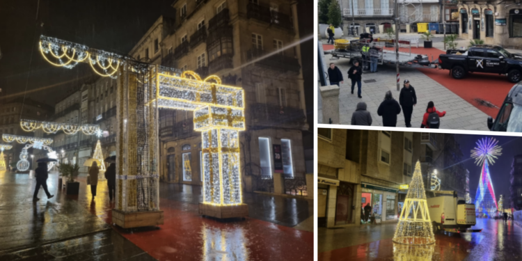 La empresa de las luces, obligada a reemplazar las figuras quemadas a cinco días del final de la Navidad de Vigo