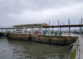 Portos de Galicia renovará la marquesina de la terminal de pasaje del puerto de Cangas