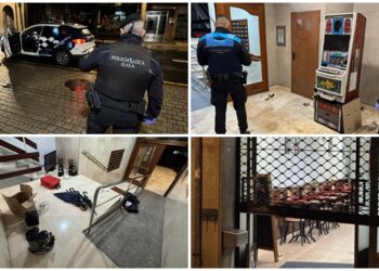 Pillado ‘in fraganti’ mientras robaba en un bar de Vigo