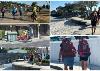 Se confirma el ‘sorpasso’: el Camino de la Costa (sin flechas en Vigo) ya supera a la ruta portuguesa
