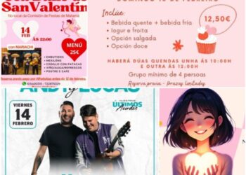 Cenas-baile, el Chimpín del Amor… y Andy y Lucas, Vigo tiene un San Valentín para cada amor