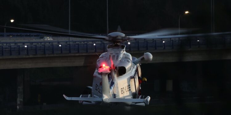 Intensa búsqueda desde tierra, mar y aire de una persona desaparecida en Rande