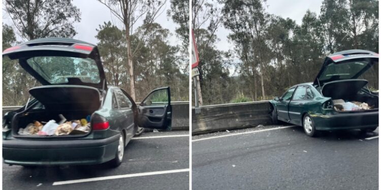 Tres heridos leves en un accidente en la VG20