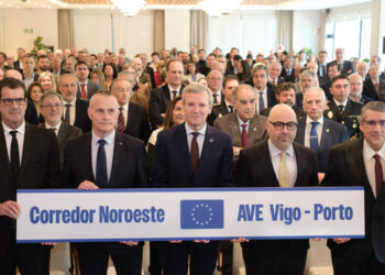 Rueda da un «toque de atención» al AVE Vigo-Oporto: «Sería tremendo ver cómo avanza de un lado de la frontera y nosotros no llegar a tiempo»