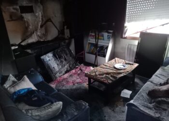 Susto en Nigrán tras un incendio en una vivienda
