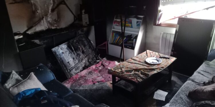 Susto en Nigrán tras un incendio en una vivienda