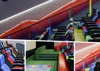 Un tobogán gigante y un pack especial de cumpleaños: así es la sala infantil de los nuevos cines premium de Vigo