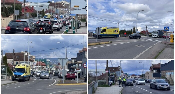 Retenciones y dos heridos tras arrollar un motorista a una chica en Vigo