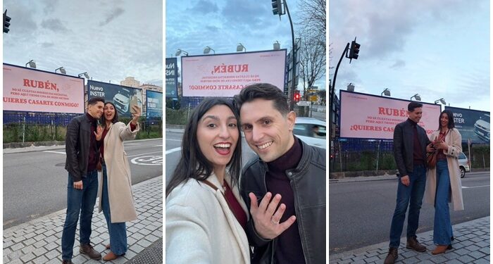 Declaración de amor de San Valentín en pleno centro de Vigo: así fue el desenlace