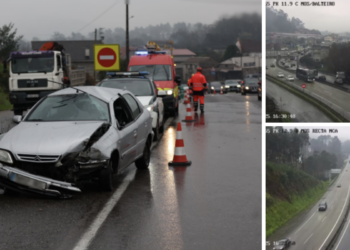 Tráfico (otra vez) lento en la A-55: tres kilómetros de atascos tras un accidente en Mos