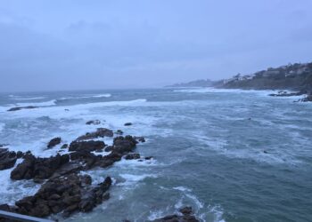Alerta en el mar y lluvias intensas en Vigo: así suena la borrasca «Martinho» en la costa
