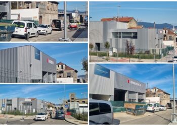 Se reactivan las obras en la nave de Esturáns, una «concha de oro» donde Vigo «no tendrá» bomberos