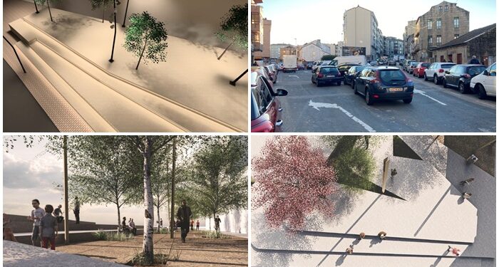 Una socorrida bolsa de parking en el centro de Vigo se transformará en una flamante plaza pública