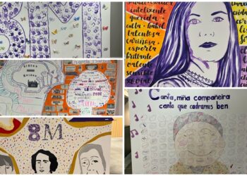 Escolares de Vigo plasman su visión sobre la igualdad en una exposición en Travesía