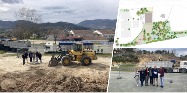 Arrancan las obras para crear el patio-bosque del Carlos Casares