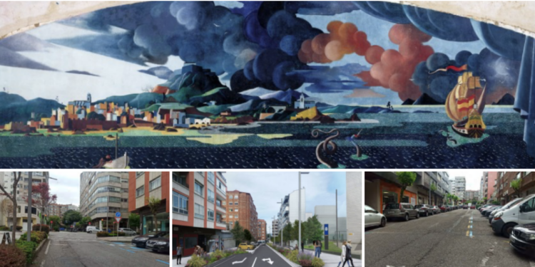 Otro símbolo saldrá a la calle: Pintor Lugrís exhibirá a gran escala la «Vista de Vigo»