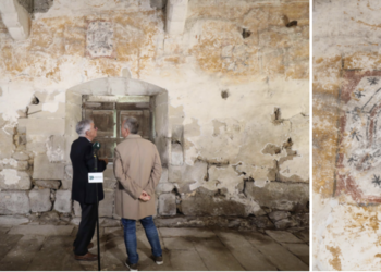 Hallan en Pontevedra unas pinturas murales de hace casi 500 años «únicas en toda Galicia»