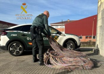 Cazado en su coche con 500 kilos de cable de cobre robados a una compañía telefónica