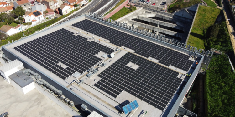 Vialia Vigo se suma a la eficiencia energética: 650 paneles solares con los que ya han plantado 23 árboles
