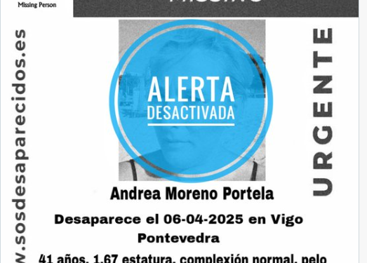Localizada en buen estado la mujer de 41 años desaparecida en Vigo