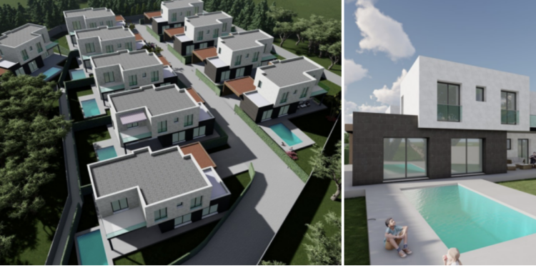 Desaparece una lujosa villa en Vigo para dar paso a catorce chalés exclusivos