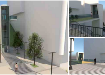 La constructora que recupera las dunas de Samil se embarca en el Vigo Vertical