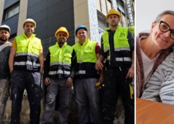 Los obreros de una cuadrilla, héroes inesperados del apagón en Vigo: “Nunca pensamos que un lunes de trabajo sería así”