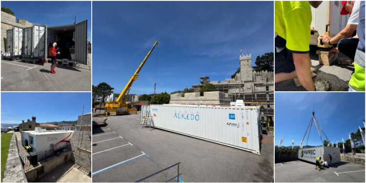 Baiona vive un despliegue logístico gigantesco para la llegada de la 52 Super Series