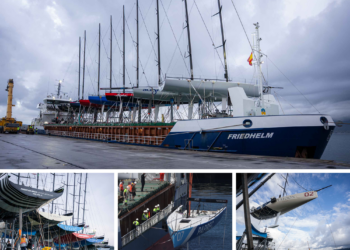 El puerto contiene el aliento con el desembarco de la élite de la vela en Vigo