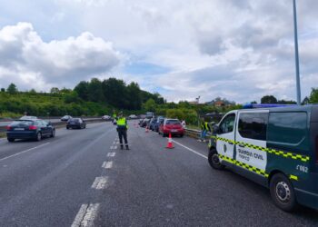 Jornada «habitual» en la A-55: dos accidentes múltiples con siete coches implicados en apenas dos horas